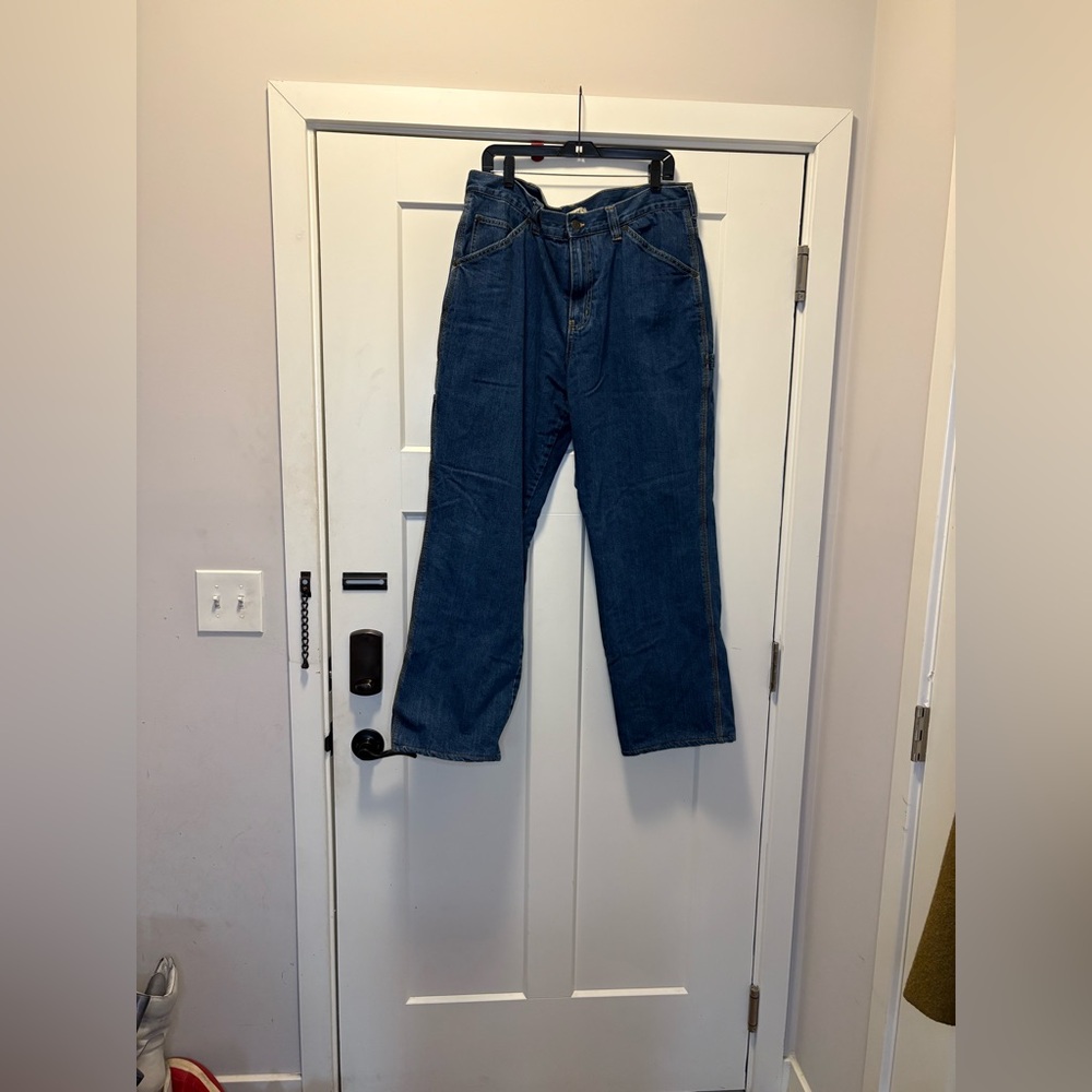 Blue Mountain Fleece lined painters jeans.  38x34.Warm outdoor workwear.